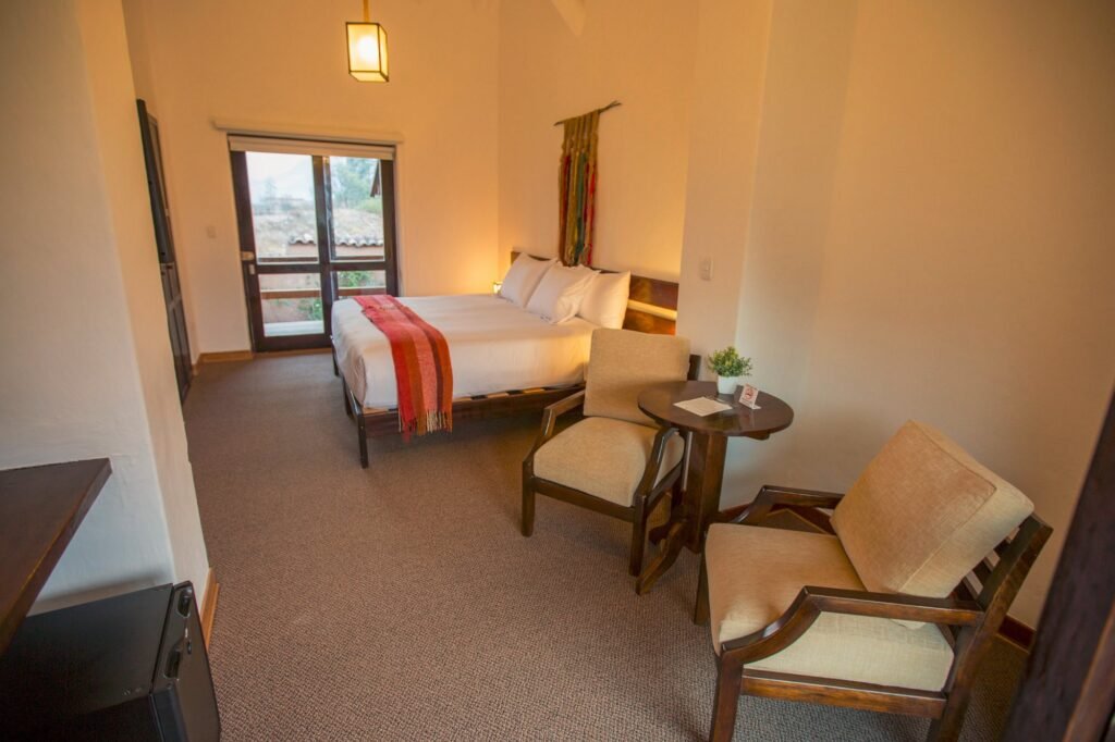 vista interna de casa de campo